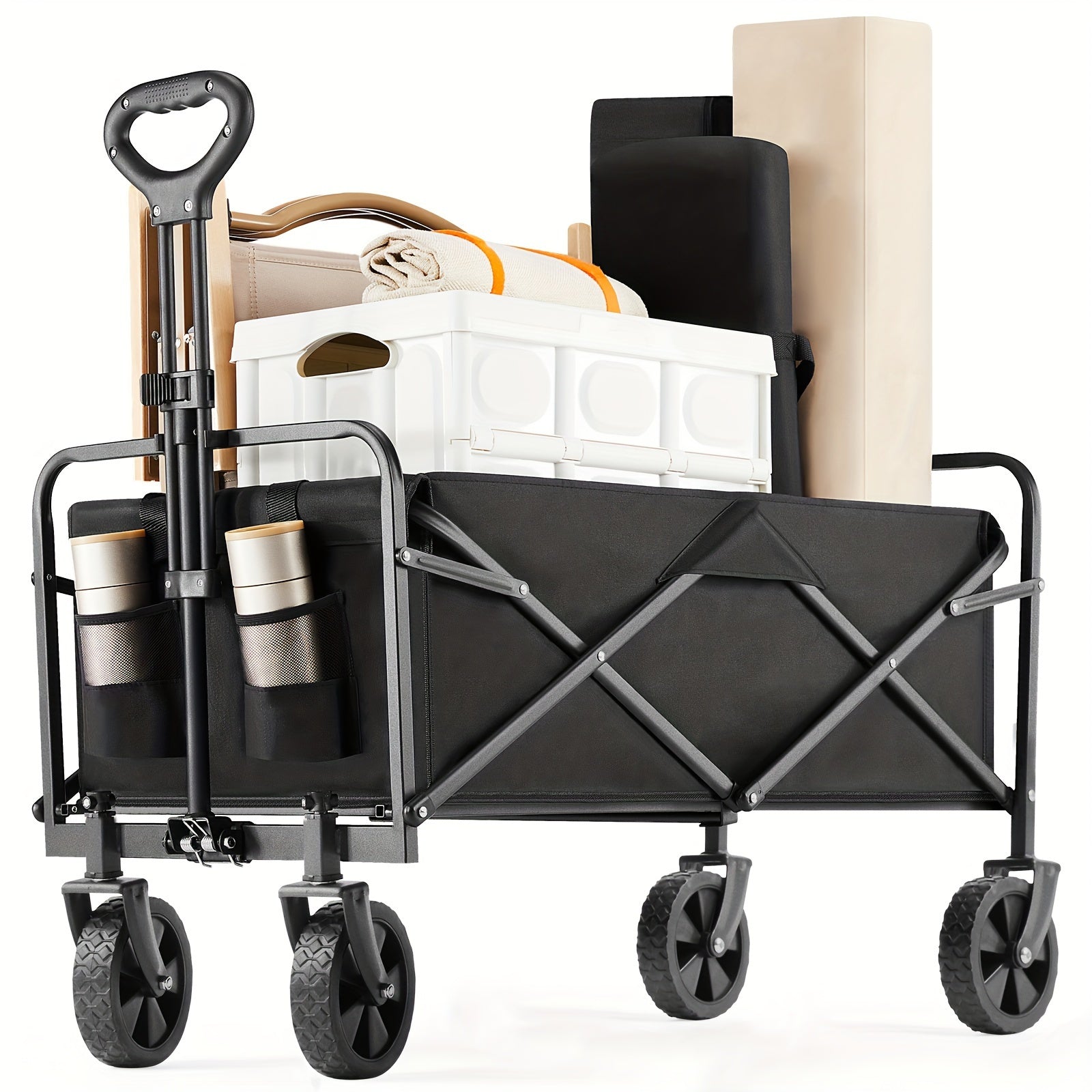 Heavy-Duty Collapsible Utility Wagon Cart