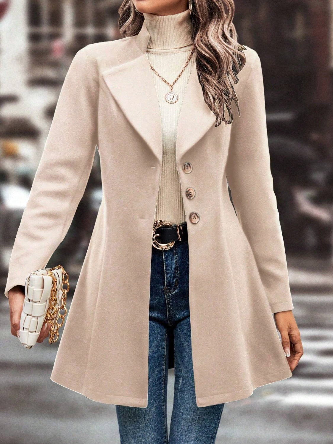 Stylish Lightweight Buttoned Coat for Everyday Wear