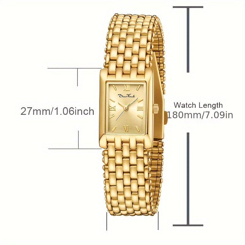 Women Stainless Steel Band Quartz Wrist Watch