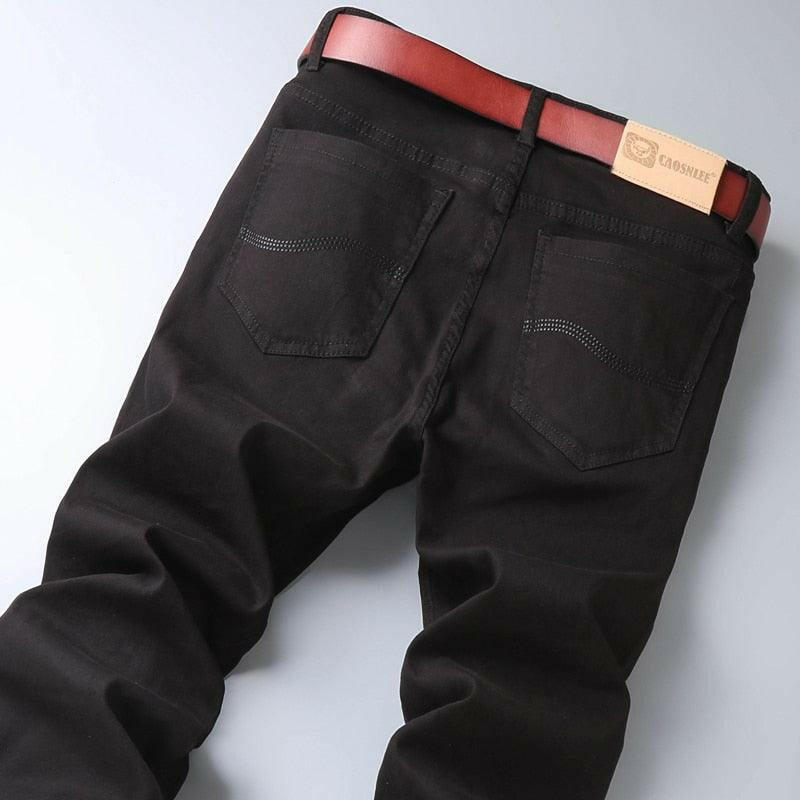 Casual Business Straight Stretch Denim Pants 