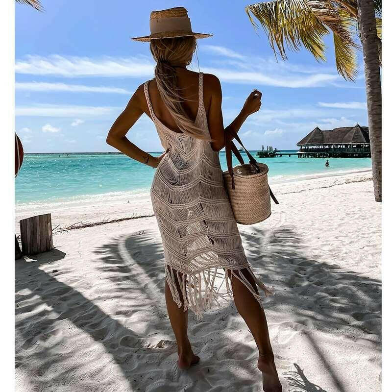 Crochet Tunic Bikini Cover-up 