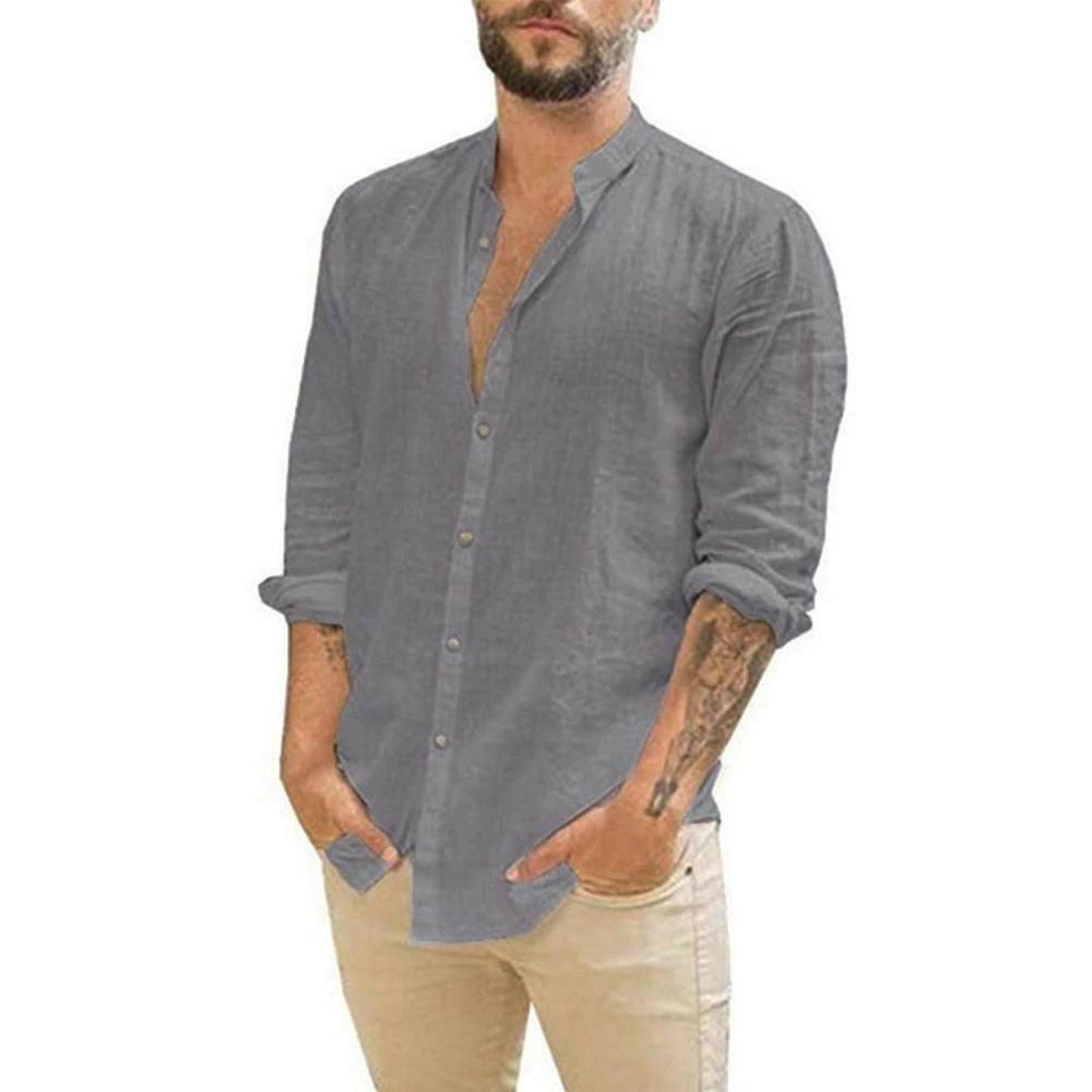 Men’s Summer Weight Shirt (Cotton Linen) | On sale | Cotton