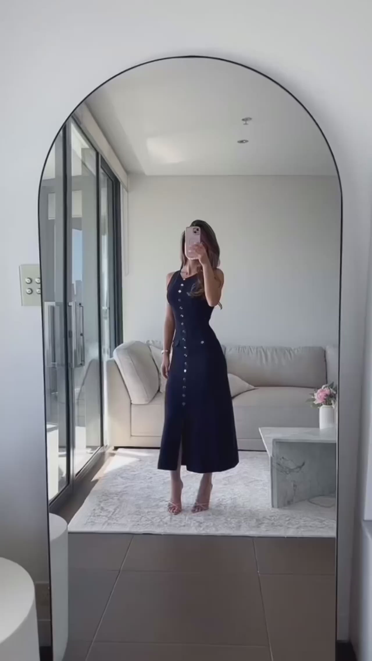 Women's Form-Fitting Sleeveless Knit Maxi Dress