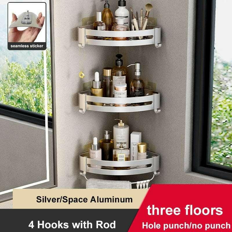 Floating Shelves Caddy For Shower 